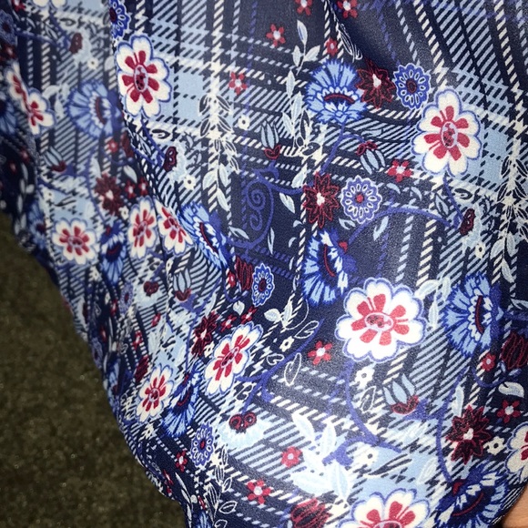 Navy Flower Dress - Picture 3 of 4